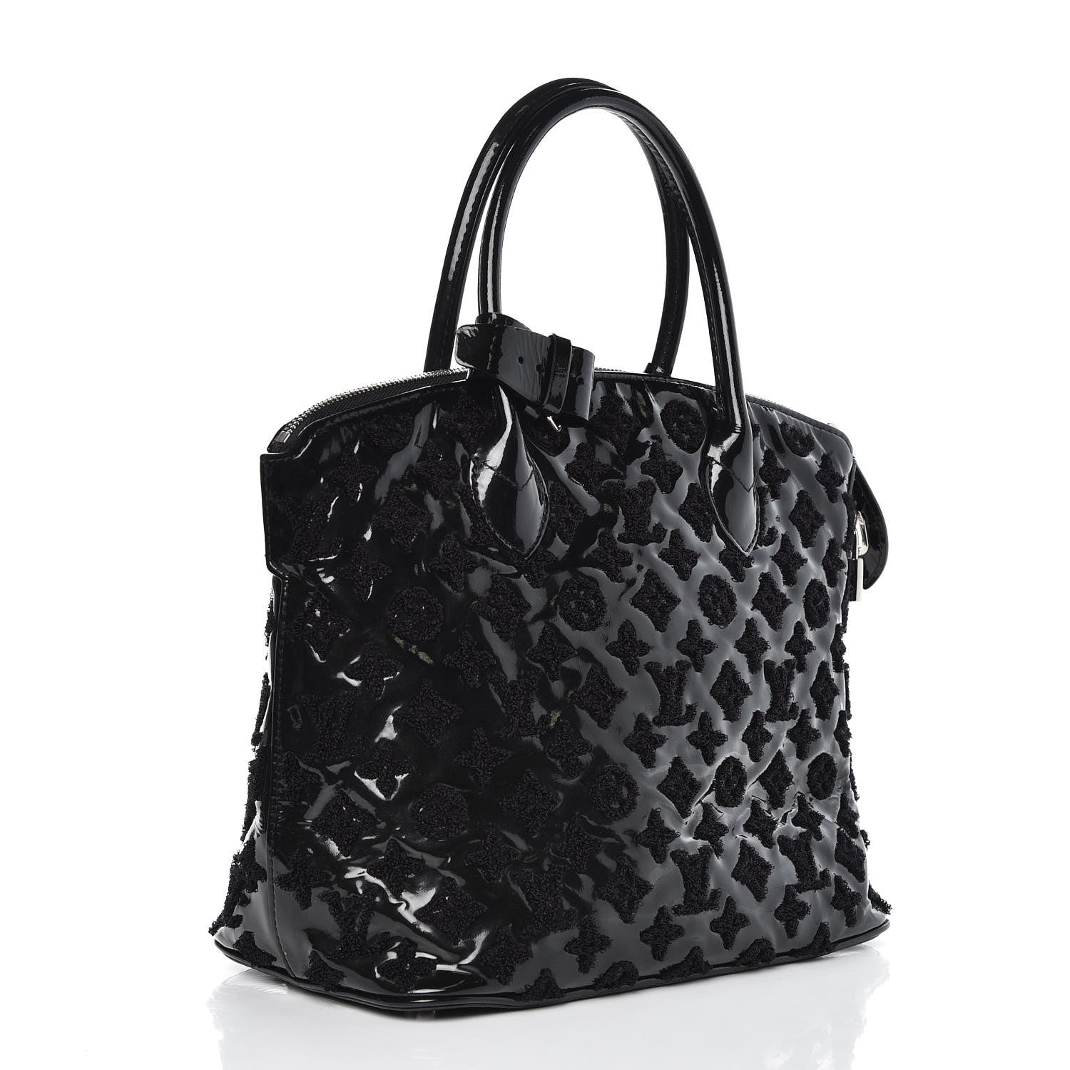 Louis Vuitton Patent Lambskin Fascination Lockit Black 3 of 6