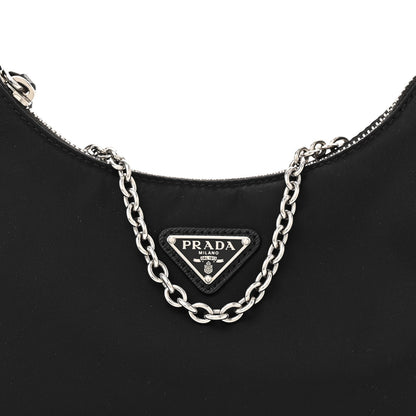 Prada Nylon Re-Edition 2005 Shoulder Bag Black 7 of 9