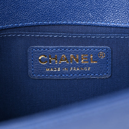 Chanel Caviar Quilted Small Boy Flap Dark Blue 6 of 10