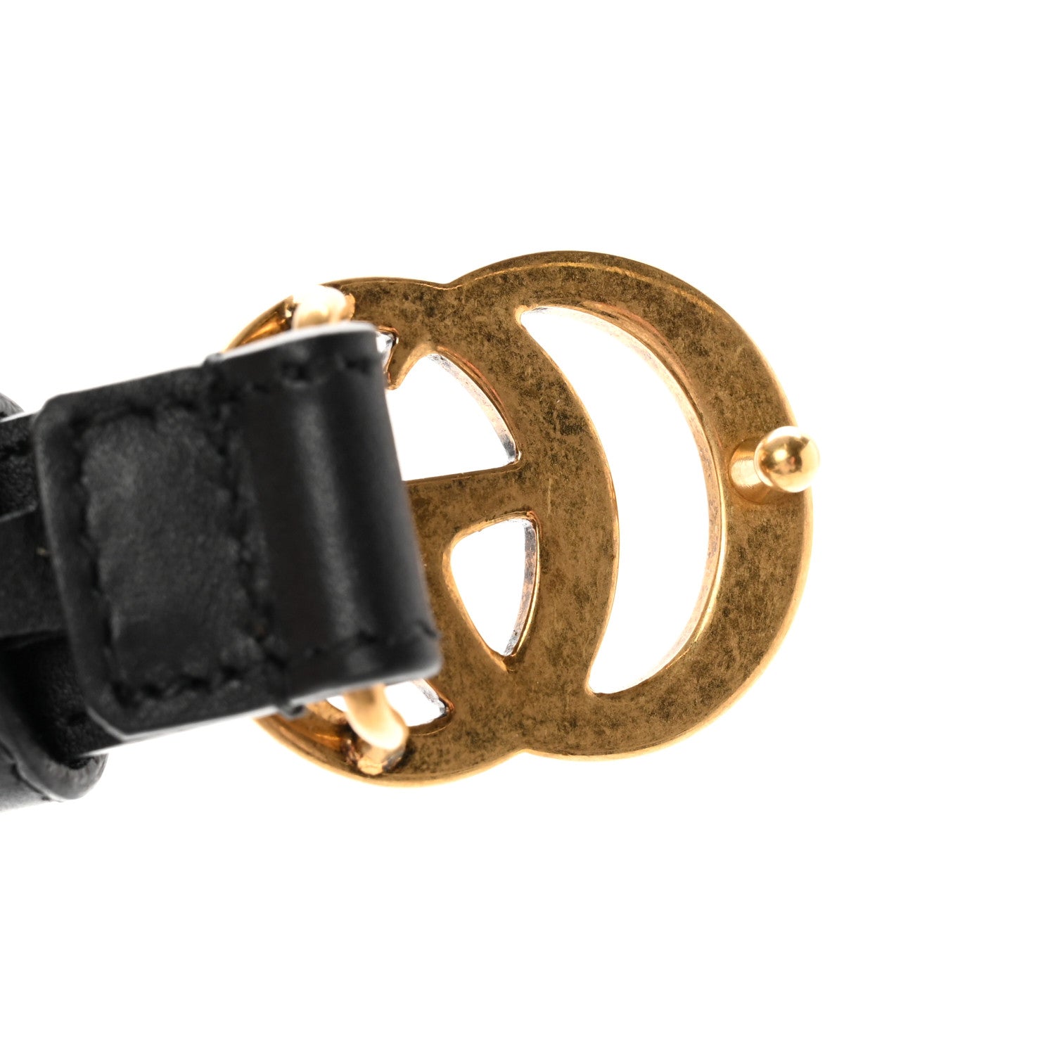 Gucci Calfskin Double G 20mm Belt 105 42 Black 6 of 6