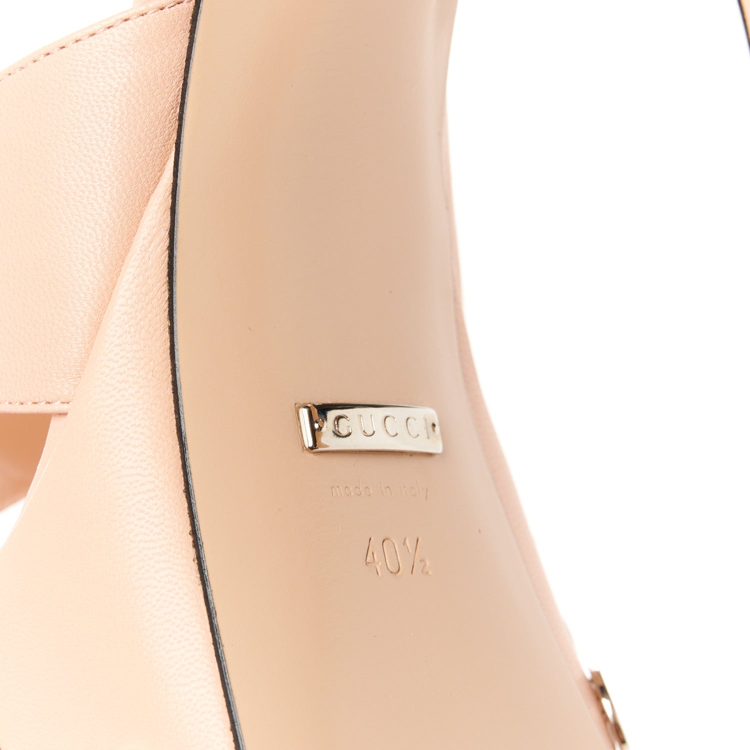 Gucci Malaga Kid Interlocking G Studs 155mm Platform Sandals 40.5 Perfect Pink 6 of 8