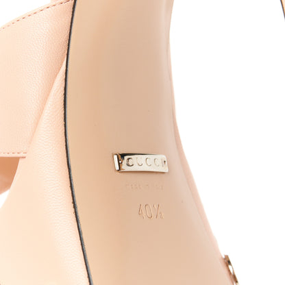 Gucci Malaga Kid Interlocking G Studs 155mm Platform Sandals 40.5 Perfect Pink 6 of 8