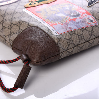 Gucci Soft GG Supreme Monogram Courrier Drawstring Backpack 6 of 7