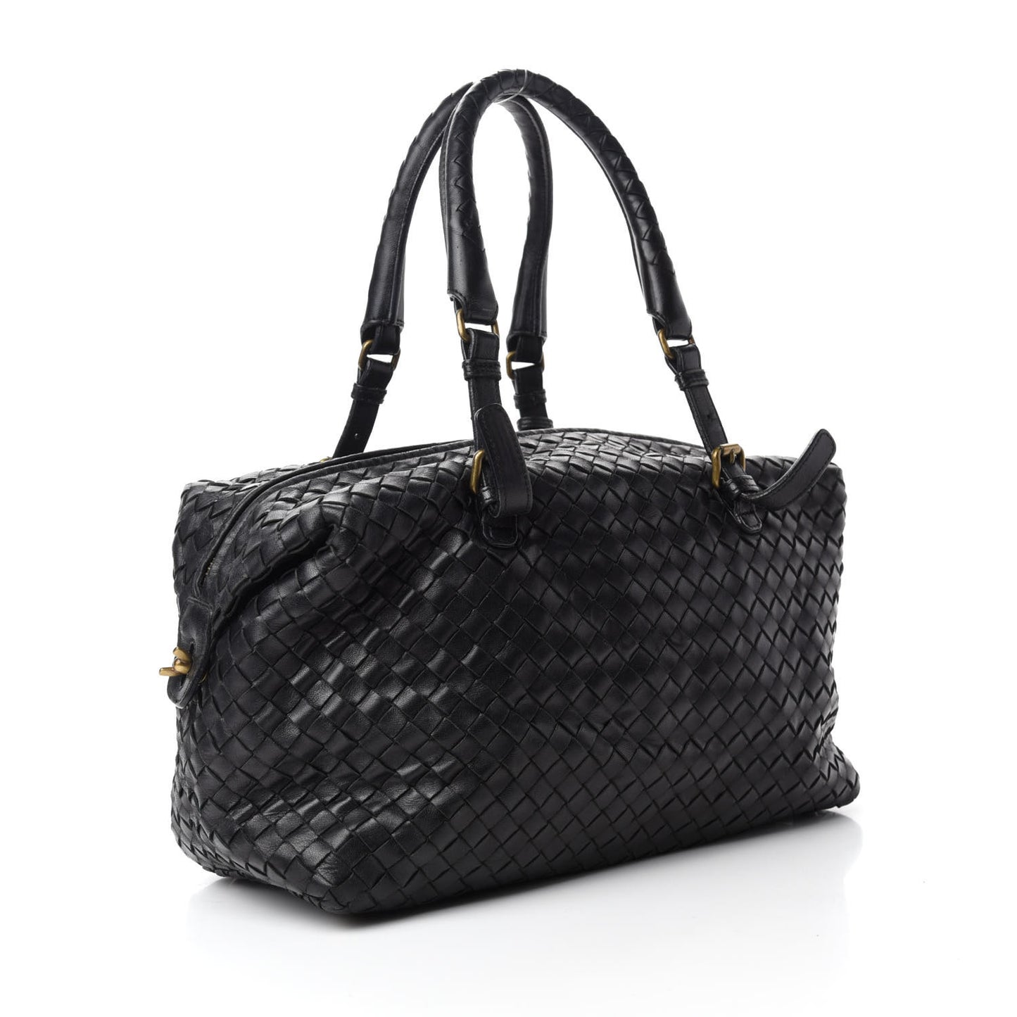 Nappa Intrecciato Boston Black