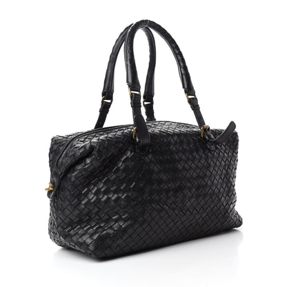 Bottega Veneta Nappa Intrecciato Boston Black 4 of 13