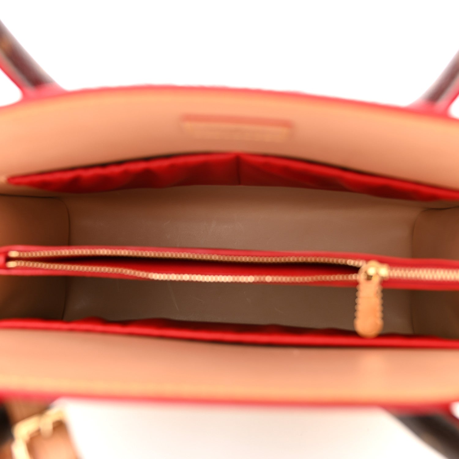 Louis Vuitton Monogram Calf Hair Spikes Iconoclasts Christian Louboutin Tote Red 5 of 11