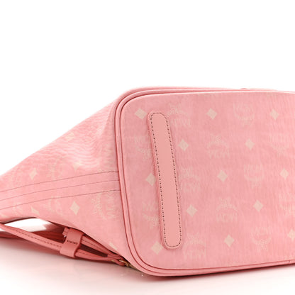 MCM Visetos Medium Liz Reversible Shopper Tote Pink 11 of 15