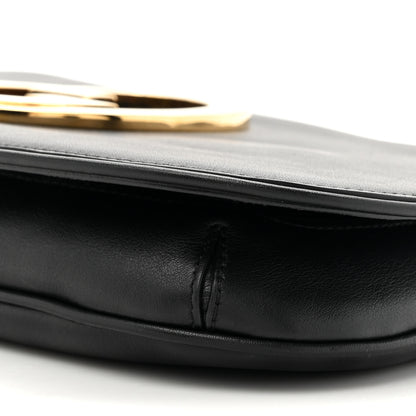 Gucci Roxy Calfskin Blondie Chain Shoulder Flap Bag Black 9 of 12