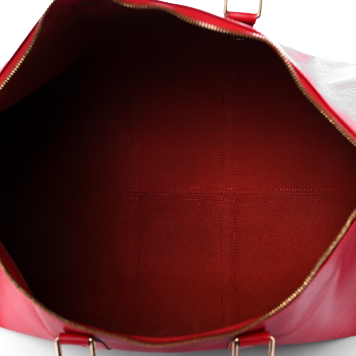 Louis Vuitton Epi Keepall 55 Castillan Red 4 of 13