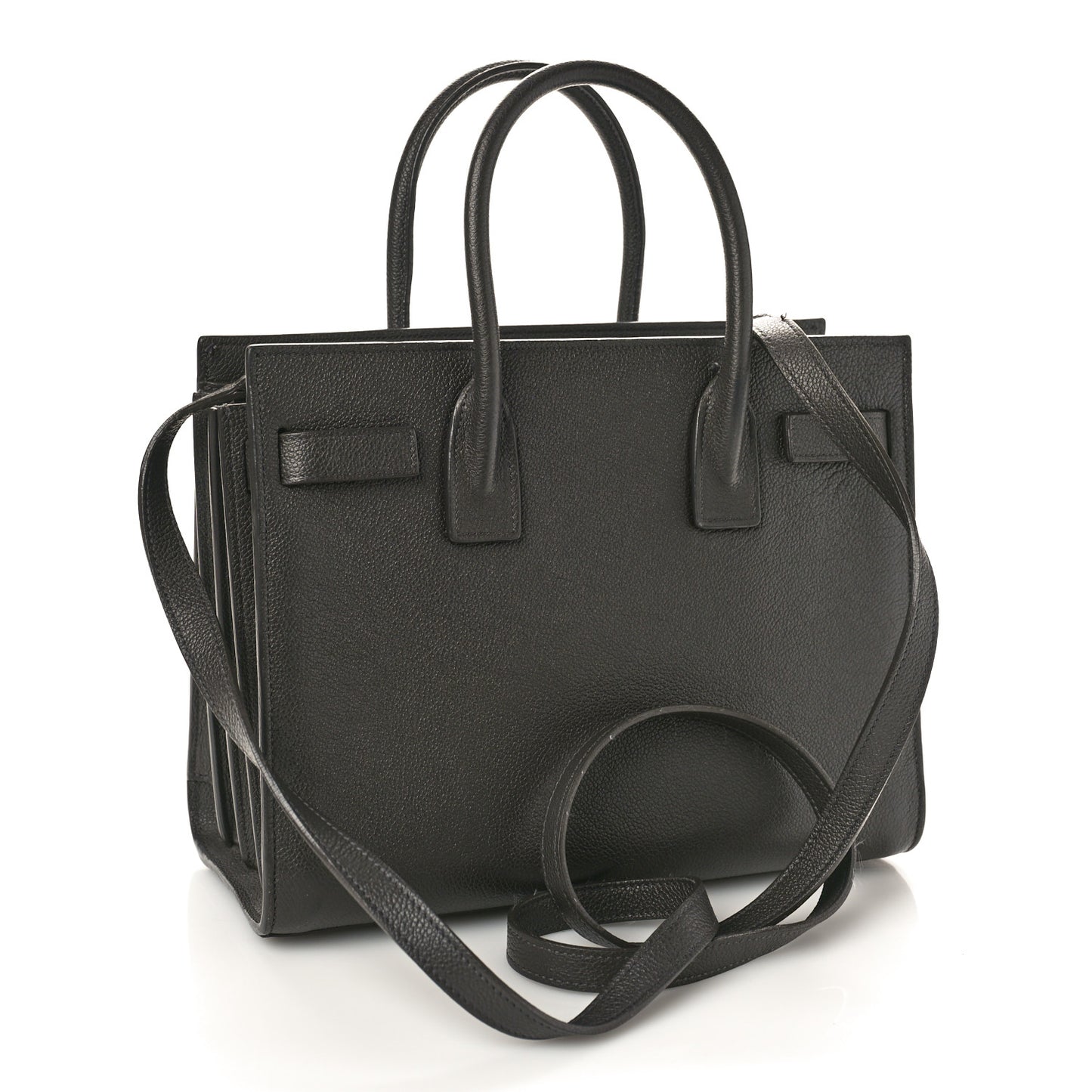SAINT LAURENT Grain De Poudre Small Sac De Jour Dark Smog