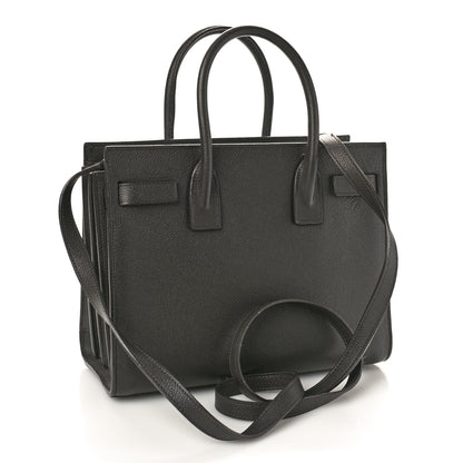 Saint Laurent SAINT LAURENT Grain De Poudre Small Sac De Jour Dark Smog 3 of 13