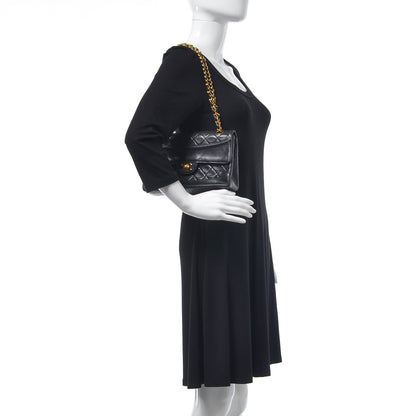 Chanel Lambskin Quilted Small Single Flap Black 3 of 16