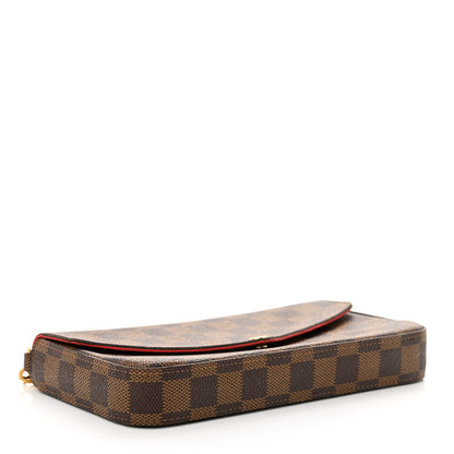 Louis Vuitton Damier Ebene Pochette Felicie Chain Wallet 5 of 13