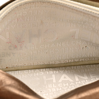 Chanel Metallic Aged Calfskin Quilted Cambon Yen Wallet Gold 8 of 12