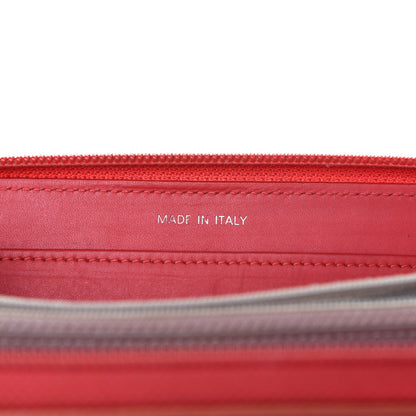Chanel Caviar Large Timeless CC Gusset Zip Around Wallet Orange 6 of 8