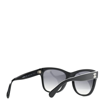 Chanel Acetate Polarized Square CC Sunglasses 5380 Black 4 of 7