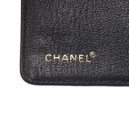 Chanel Goatskin Small Ring Agenda Planner Black 7 of 9