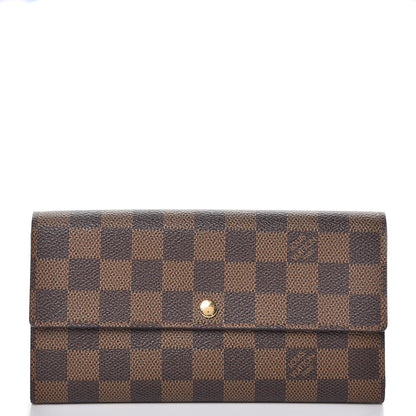 Louis Vuitton Damier Ebene Sarah Wallet 1 of 7