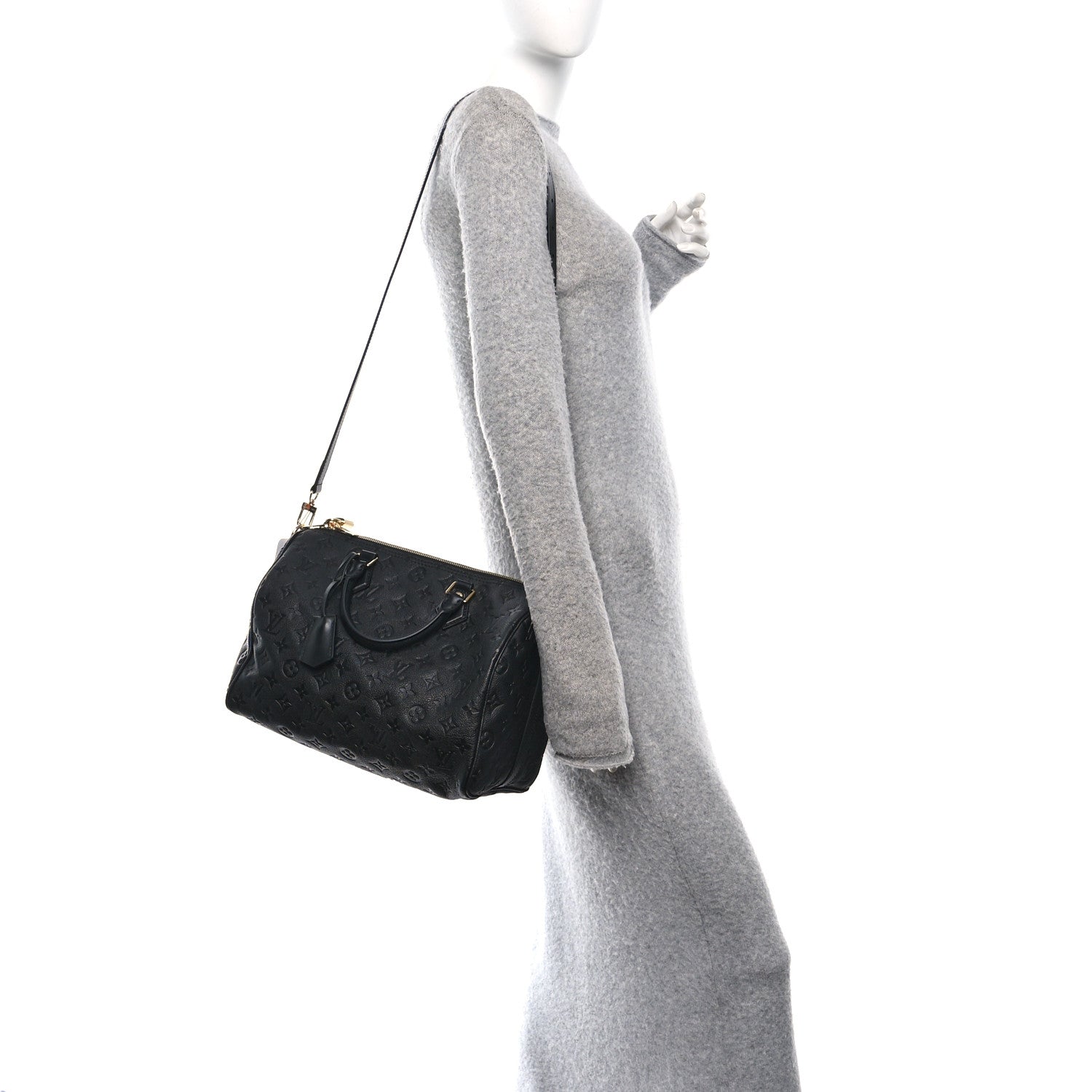 Louis Vuitton Empreinte Monogram Speedy Soft 30 Black 2 of 10