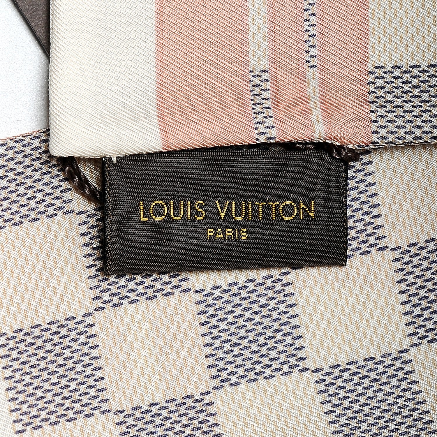 Louis Vuitton Silk Damier Azur Tahitienne Bandeau Rose Ballerine 3 of 5