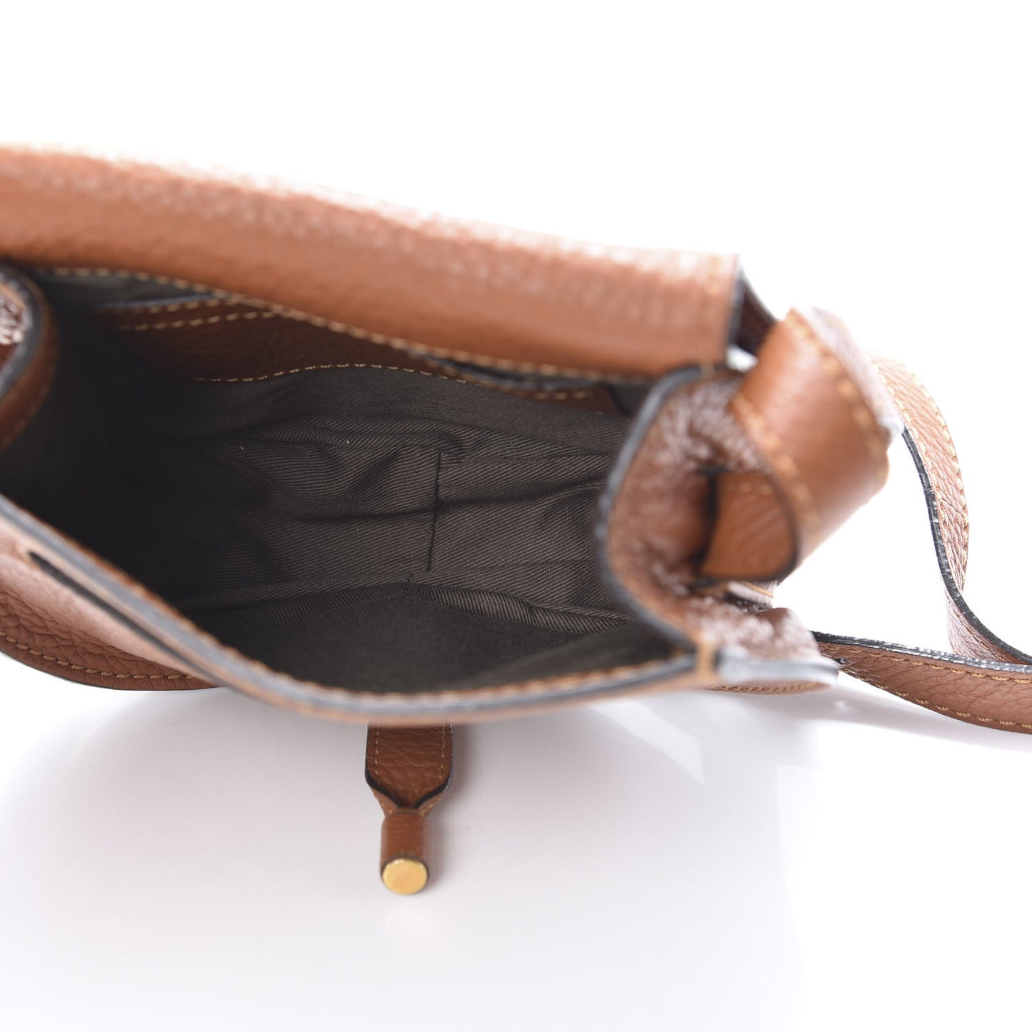 Calfskin Mini Marcie Round Crossbody Bag Tan