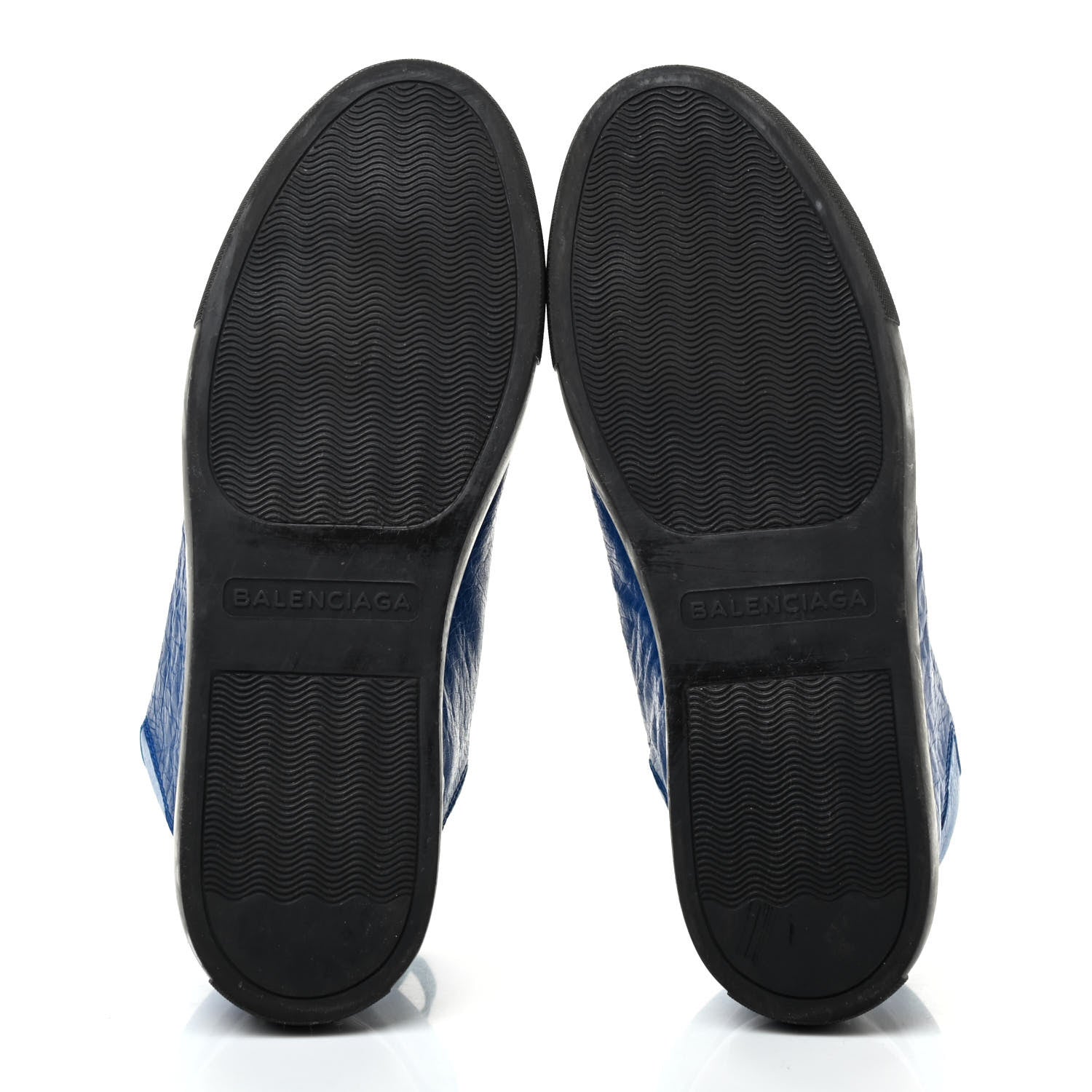 Balenciaga Crinkled Calfskin Womens Arena Sneaker 40 Blue Egyptian 5 of 7