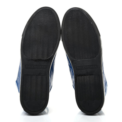 Balenciaga Crinkled Calfskin Womens Arena Sneaker 40 Blue Egyptian 5 of 7