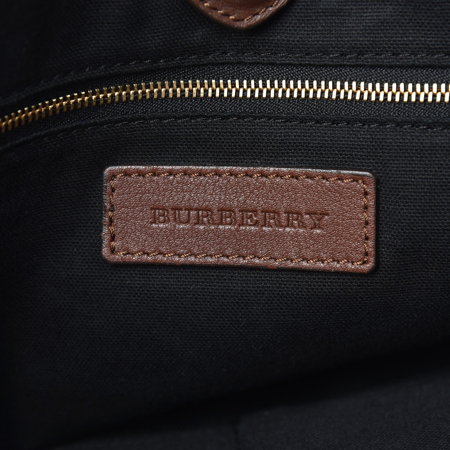 Burberry Soft Calfskin House Check Big Crush Tote Brown Ochre 7 of 12