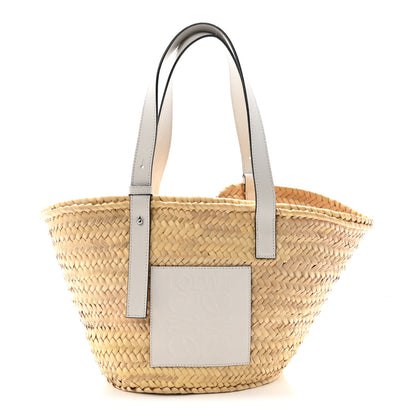 Loewe Raffia Basket Tote Bag Natural White 1 of 8