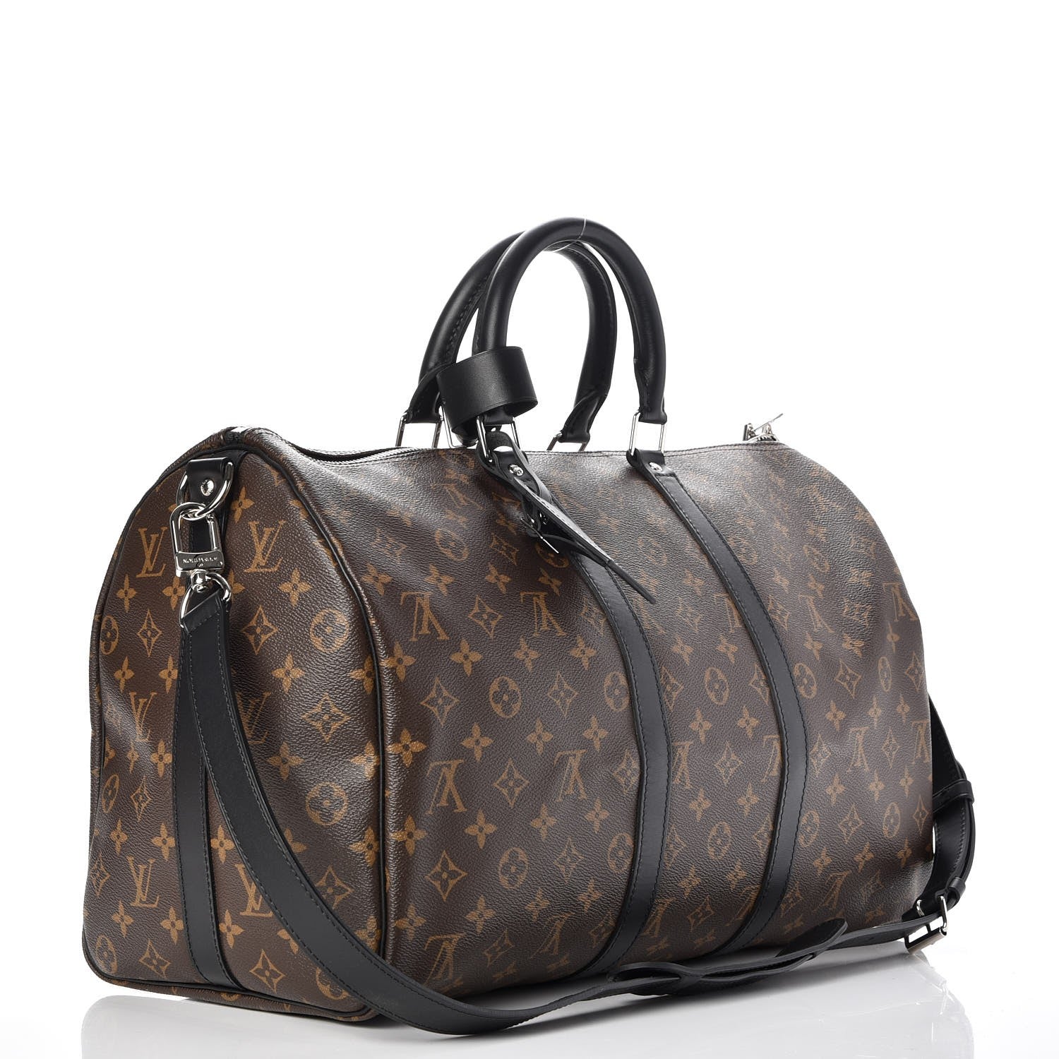 Louis Vuitton Monogram Macassar Keepall Bandouliere 45 4 of 8