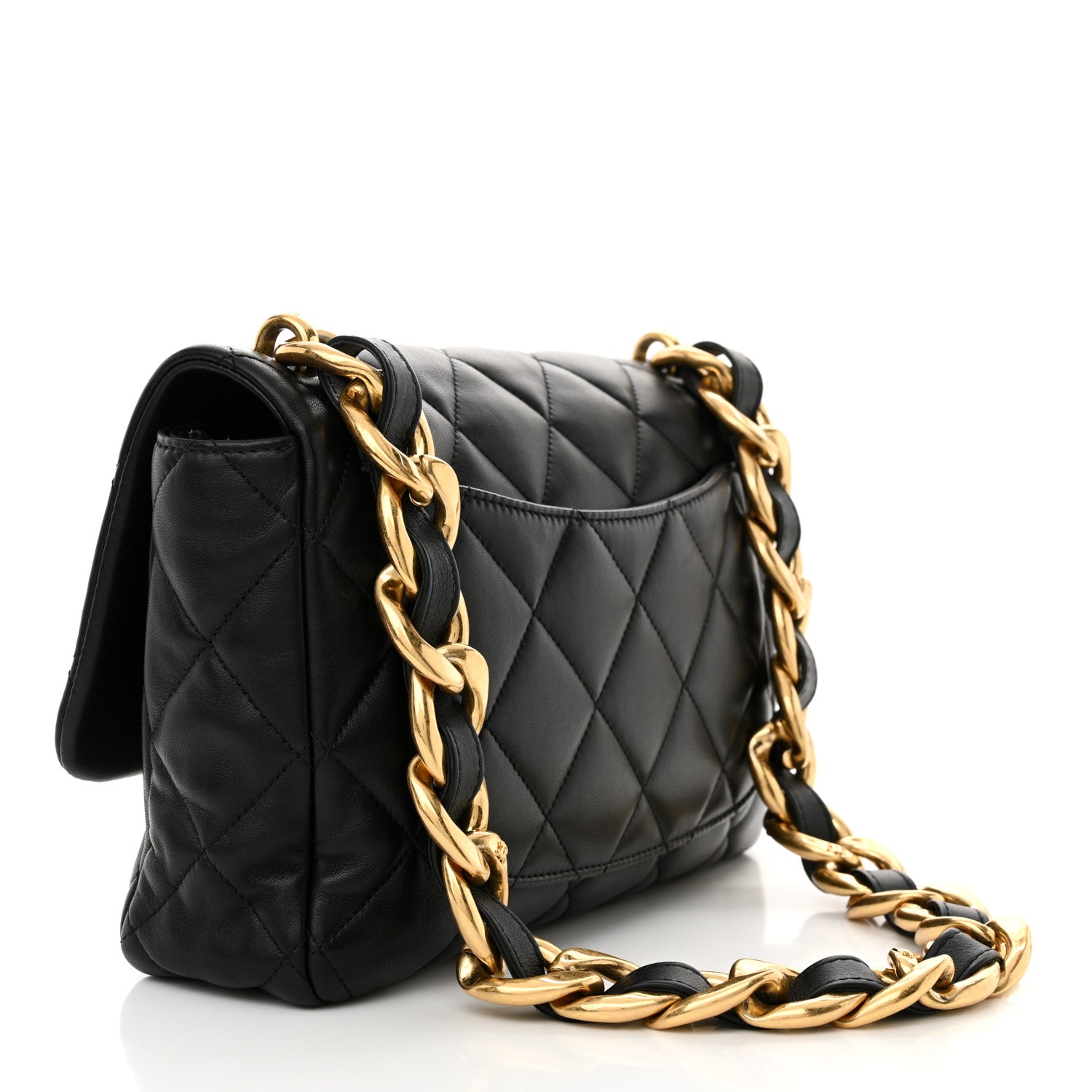 Chanel Lambskin Quilted Large CC Funky Town Flap Black 3 of 11