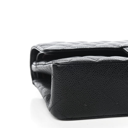 Chanel Caviar Quilted Medium Double Flap Black 8 of 9