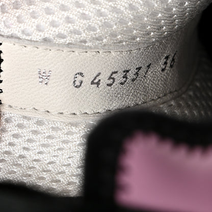 Chanel Suede Calfskin Nylon Grosgrain CC Sneakers 36 Dark Pink 7 of 9
