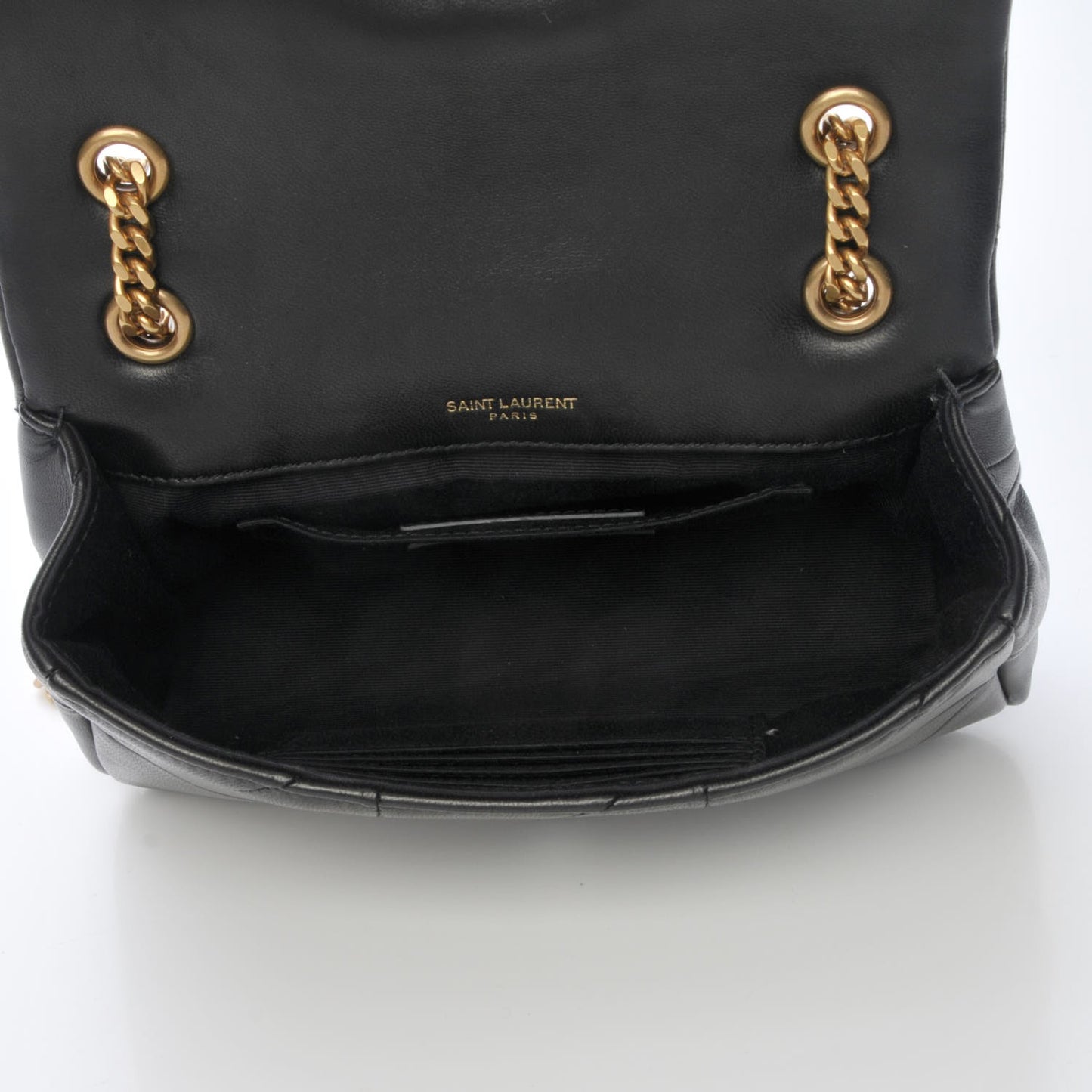Lambskin Patchwork Monogram Small Jamie Black