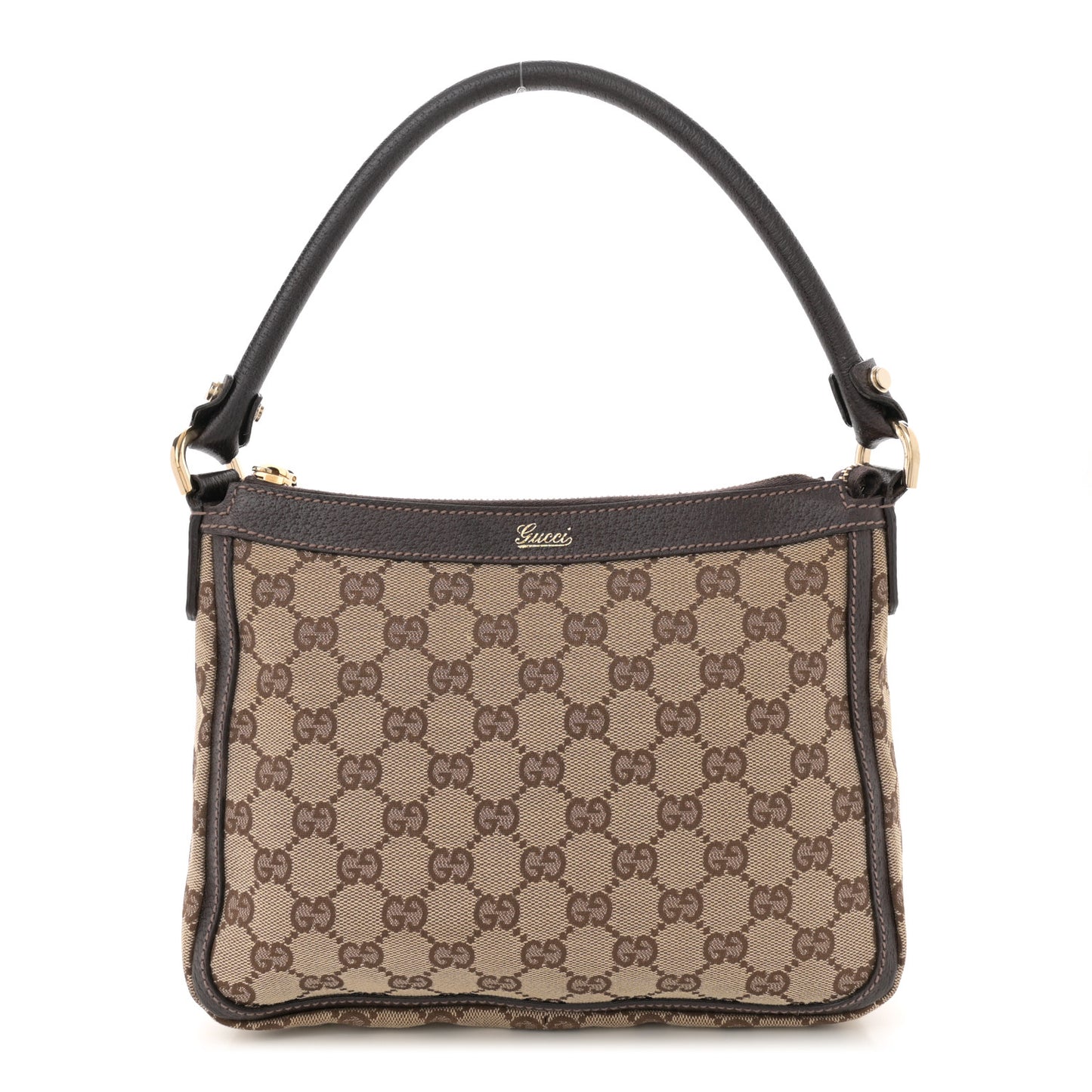 Monogram Abbey Shoulder Bag Dark Brown