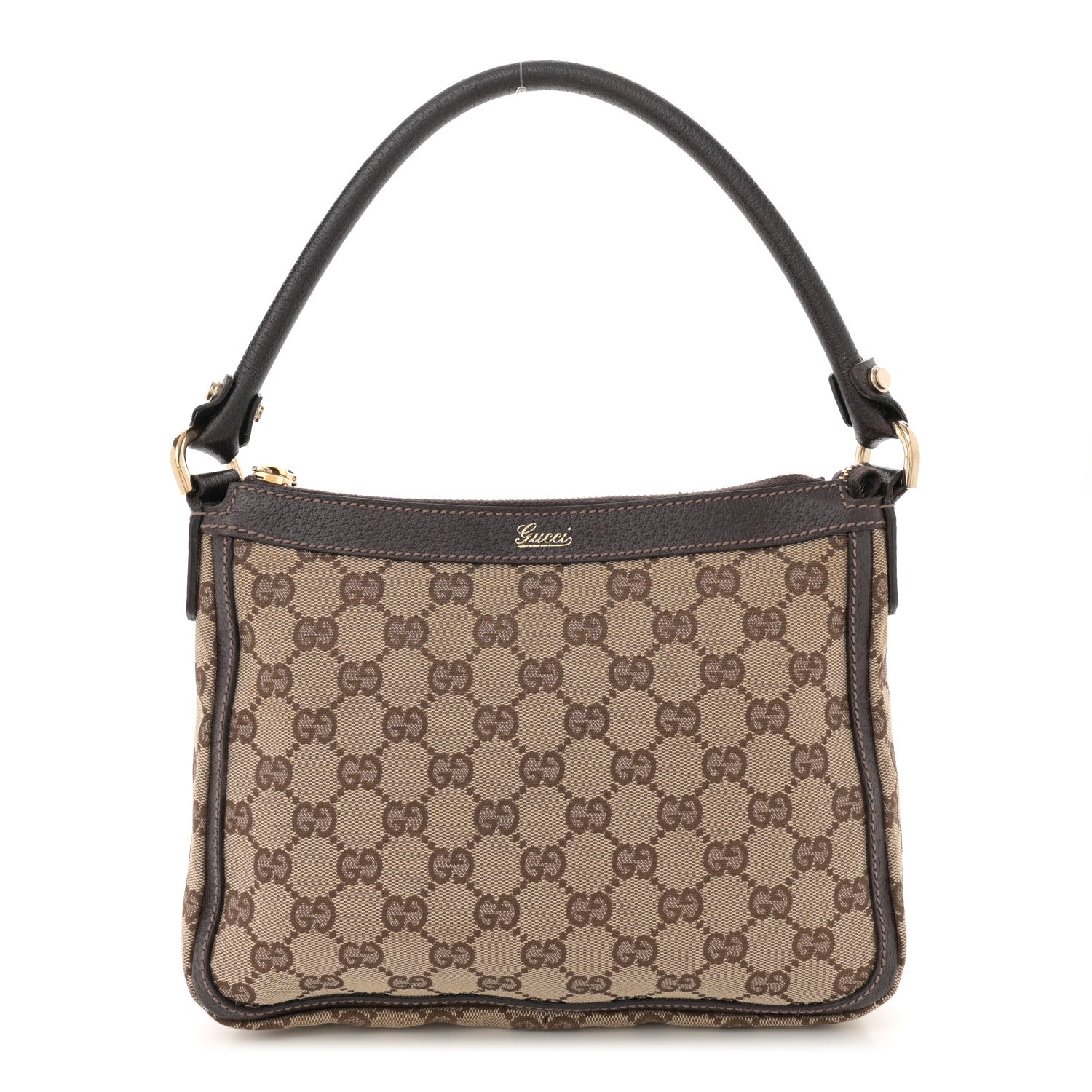 Gucci Monogram Abbey Shoulder Bag Dark Brown 1 of 11
