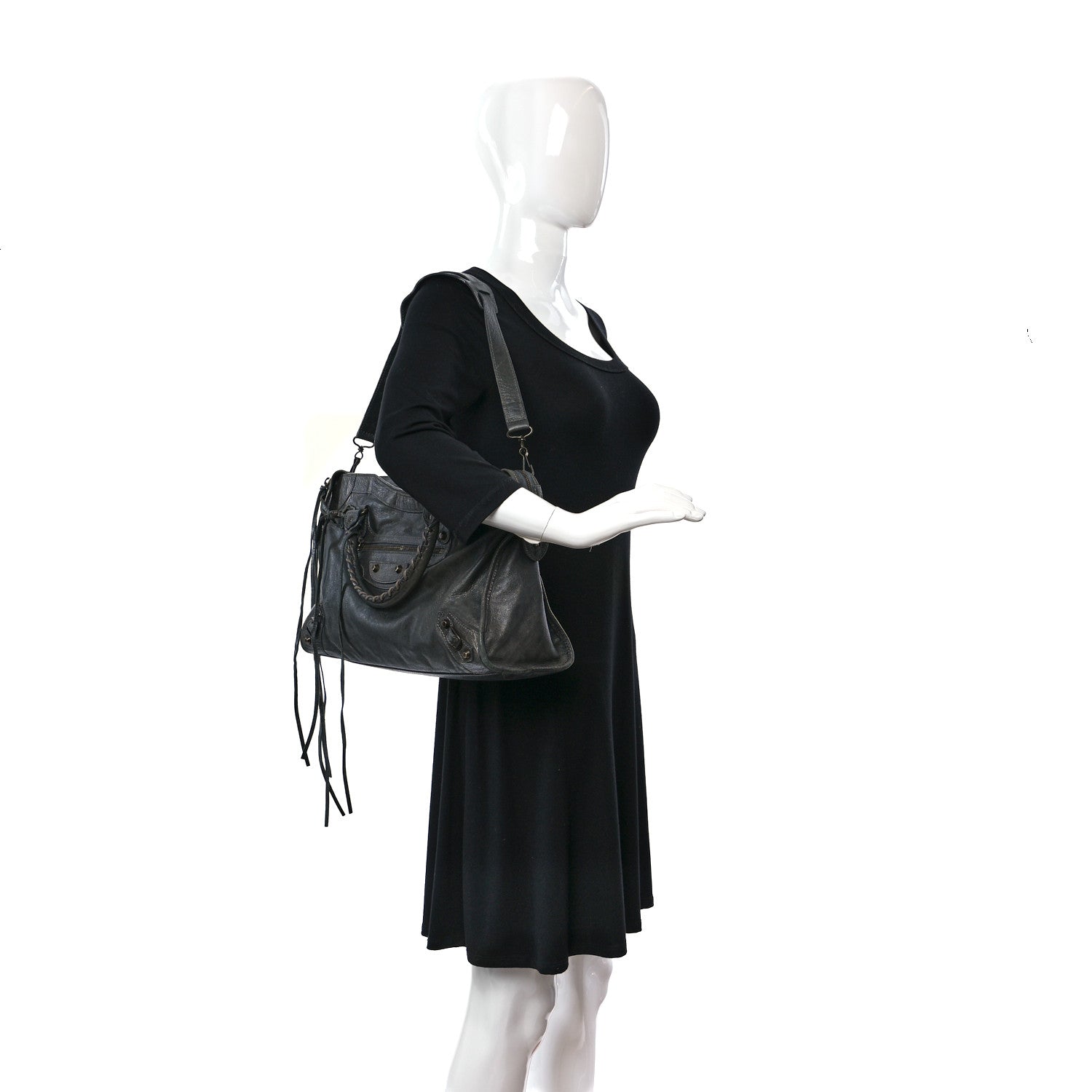 Balenciaga Agneau Classic Hardware City Anthracite 2 of 8