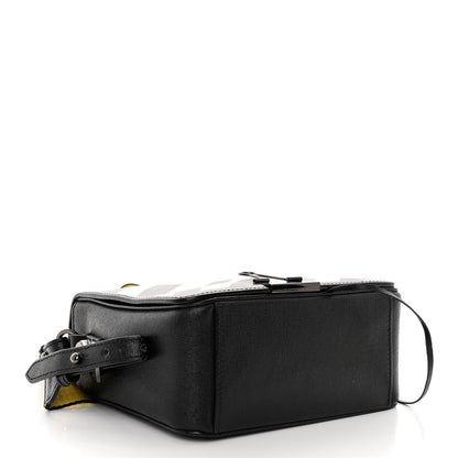Off-White Calfskin Diag Flap Bag Black White 4 of 11