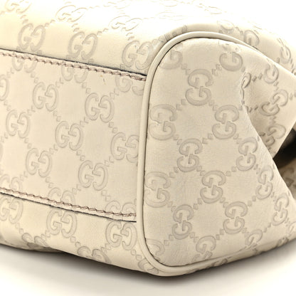 Gucci Guccissima Medium Sukey Tote Mystic White 9 of 9