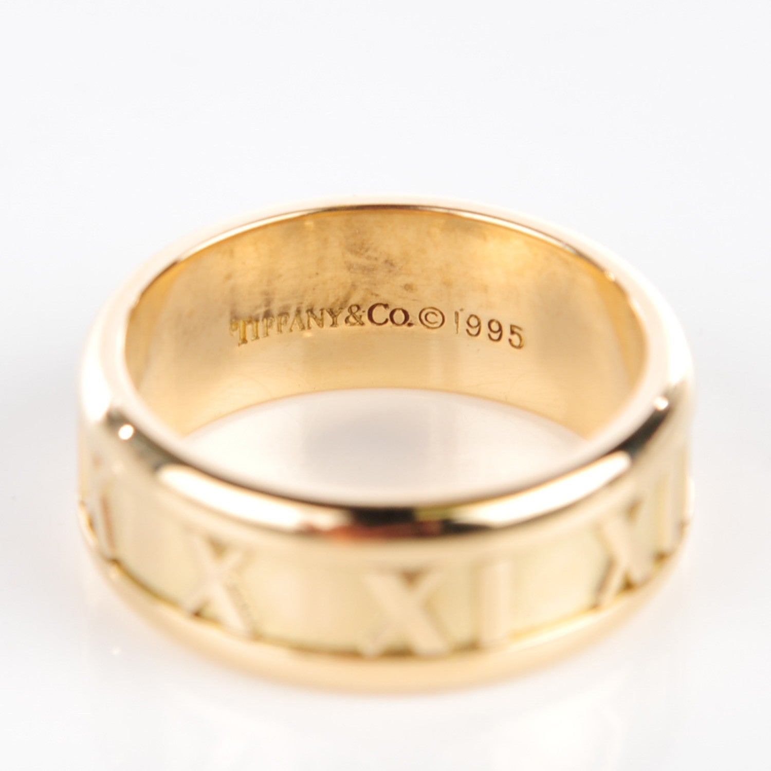 Tiffany 18K Yellow Gold 7mm Atlas Closed Band Ring 5.75 3 of 4