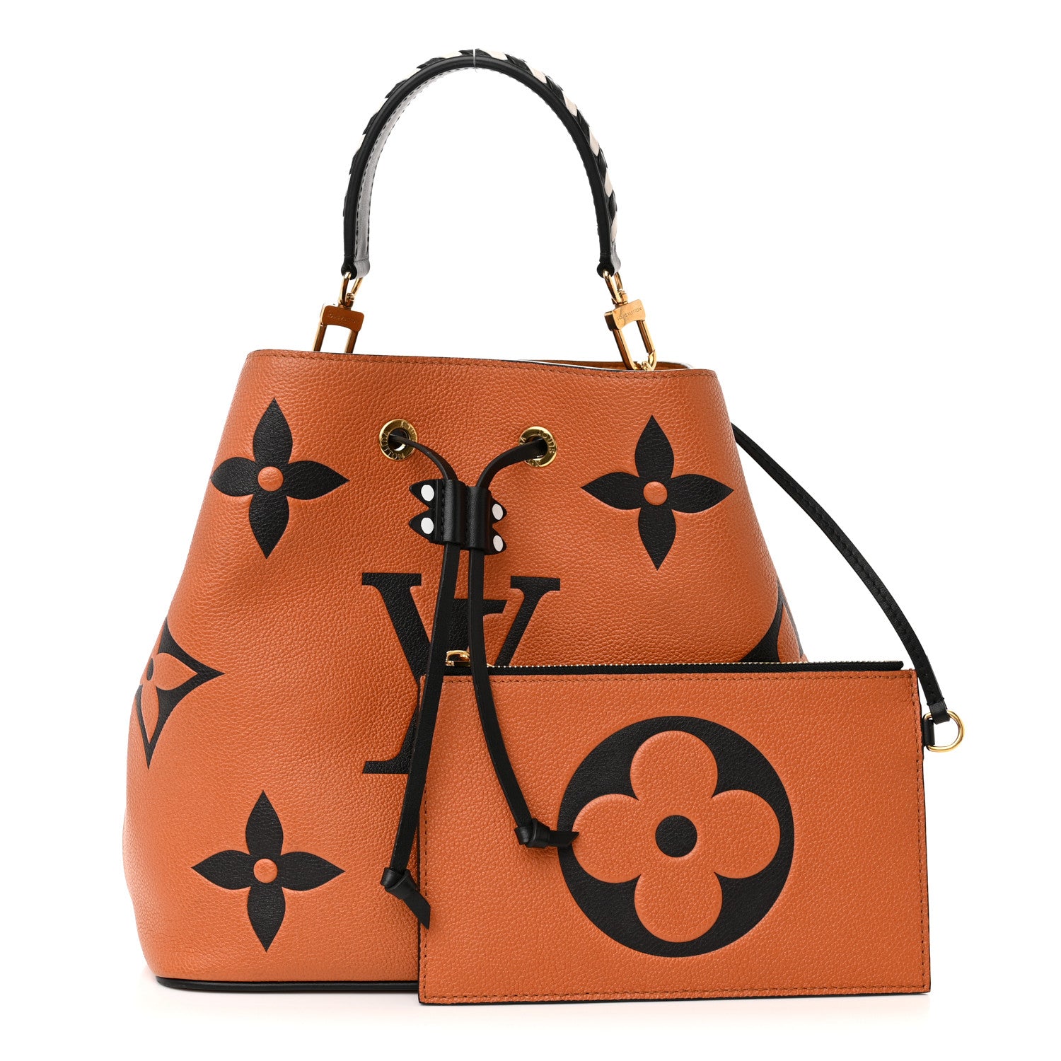 Louis Vuitton Empreinte Monogram Giant Crafty Neonoe MM Caramel Black 1 of 13