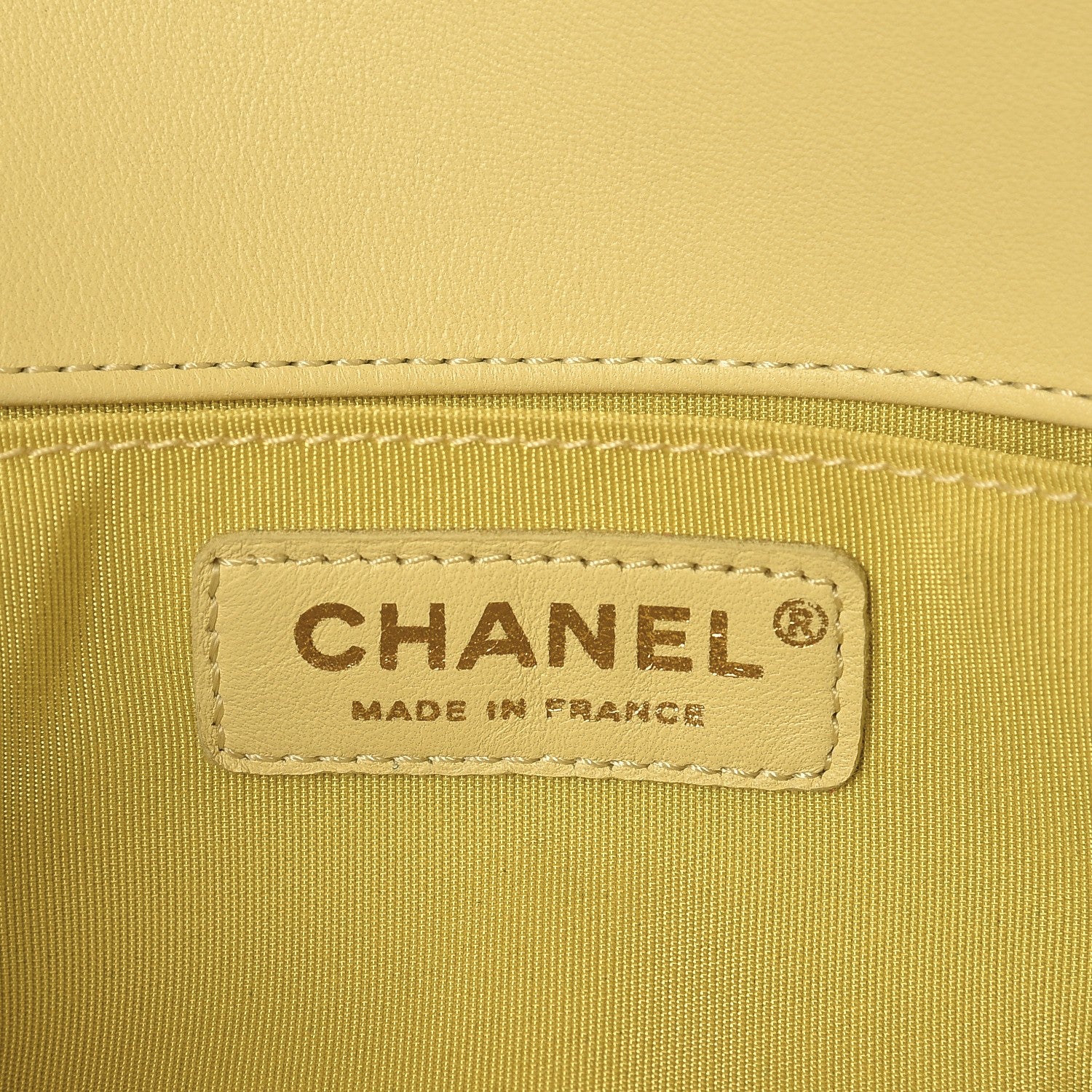 Chanel Lambskin Quilted Medium Boy Flap Yellow 7 of 10