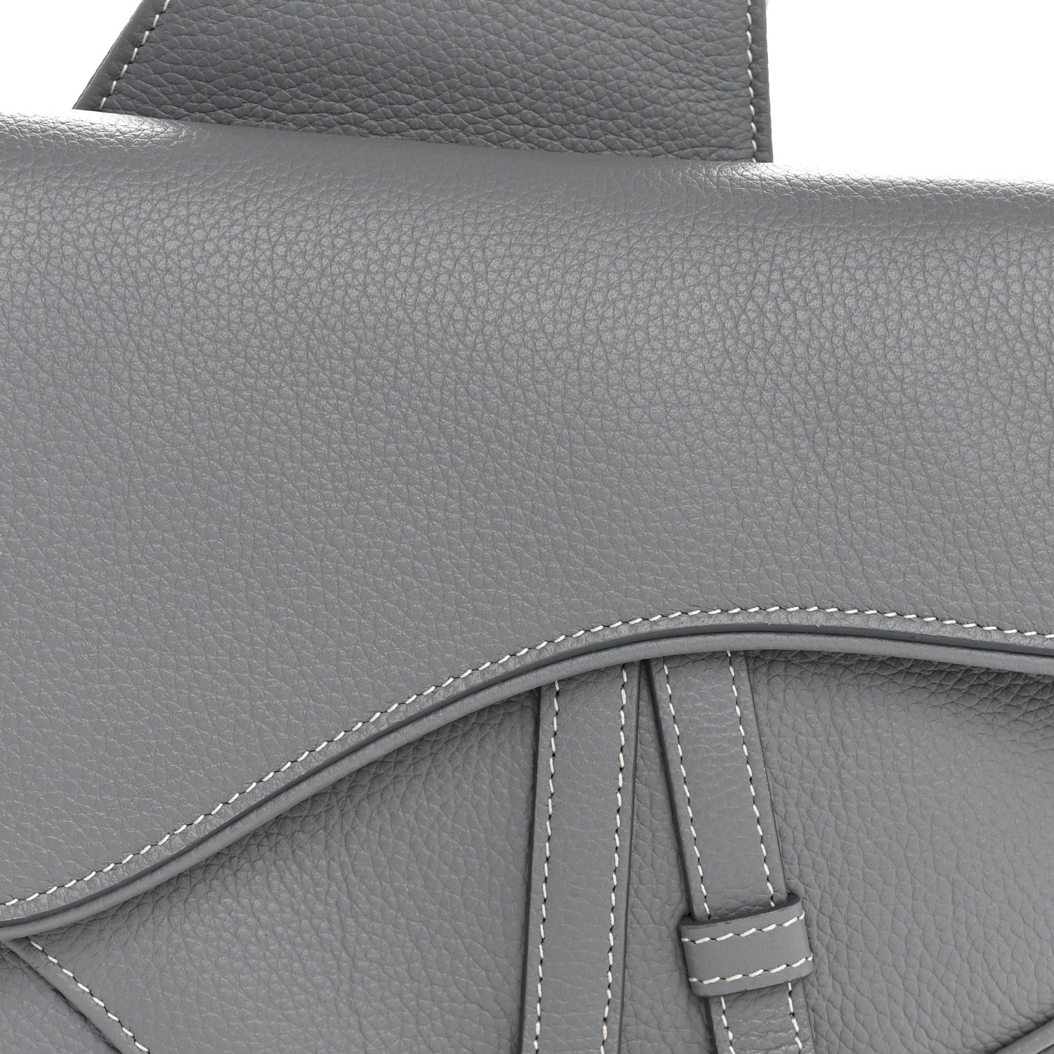 Christian Dior Grained Calfskin Mens Saddle Bag Cloud Blue 8 of 12