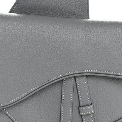 Christian Dior Grained Calfskin Mens Saddle Bag Cloud Blue 8 of 12