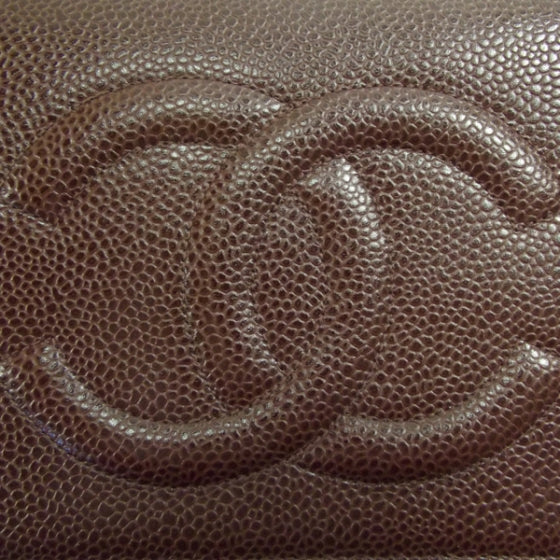 Chanel Caviar Wallet on Chain Brown 9 of 10
