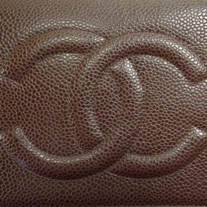Chanel Caviar Wallet on Chain Brown 9 of 10