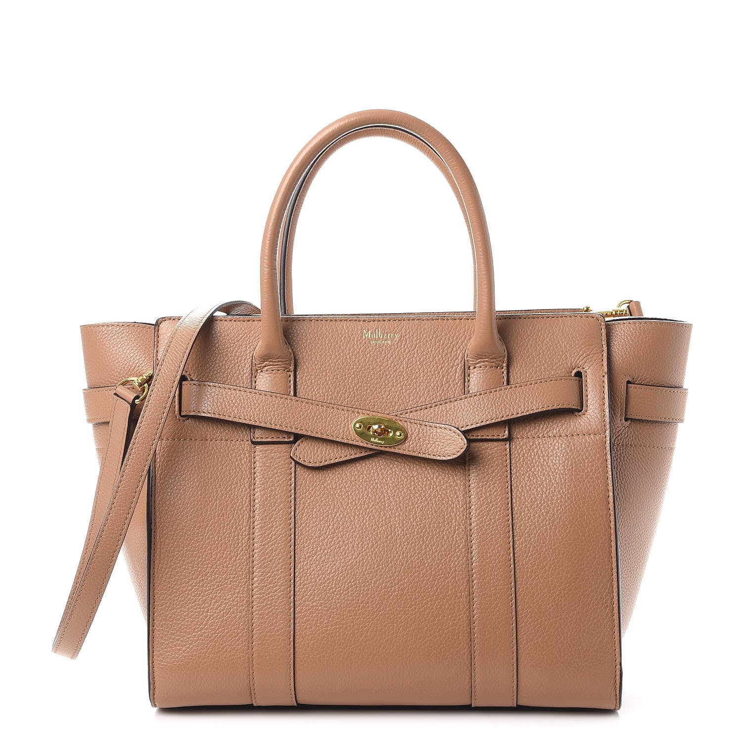Mulberry Classic Grain Small Bayswater Zip Tote Blush 1 of 7