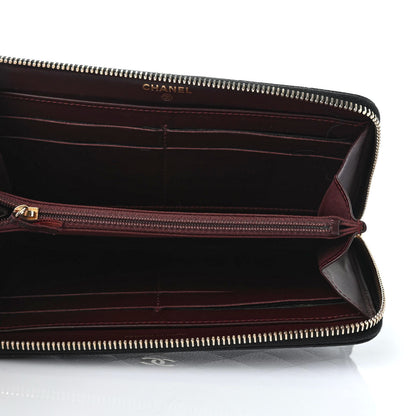 Chanel Caviar Quilted Large Gusset Zip Around Wallet Black 4 of 4