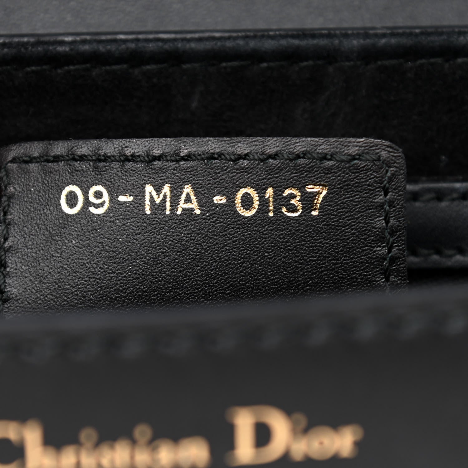 Christian Dior Calfskin D Fence Saddle Bag Black 7 of 11