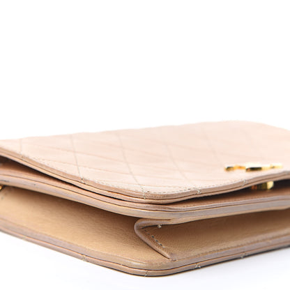 Chanel Lambskin Quilted Mini Flap Beige 8 of 19